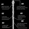 Eccentric Drill Bit Set – 5PCS Four-Flute Sawtooth Drill Bits