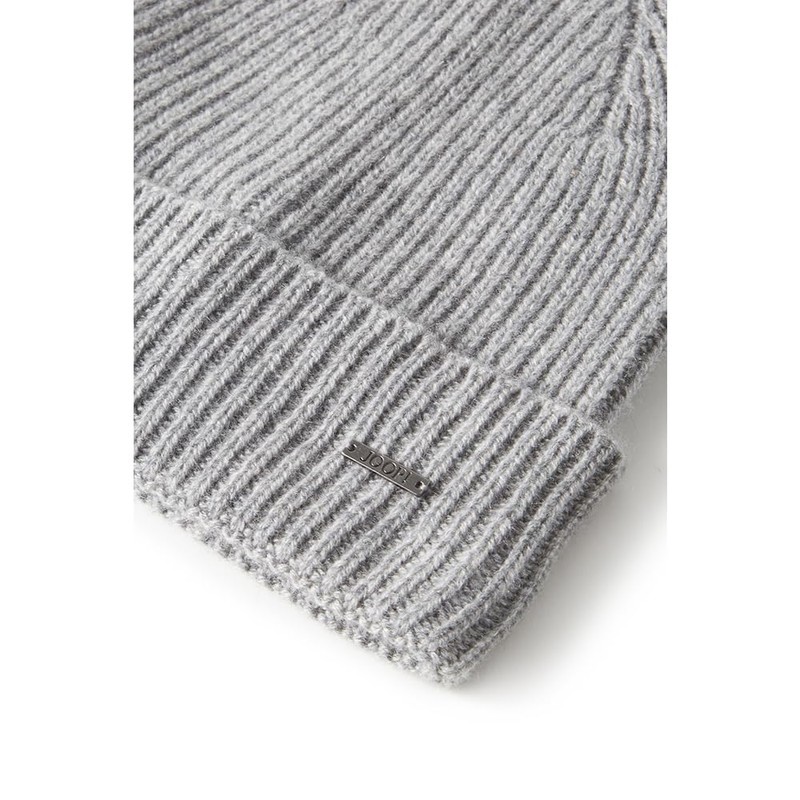 Joop! Men's Warm Knitted Hat 100% Cashmere, Grey041