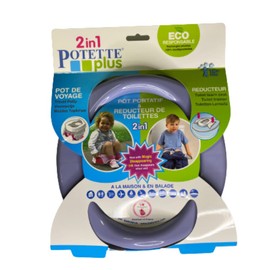 POTETTE PLUS 2 in 1 Travel Pot / Toilet Reducer - Purple/White