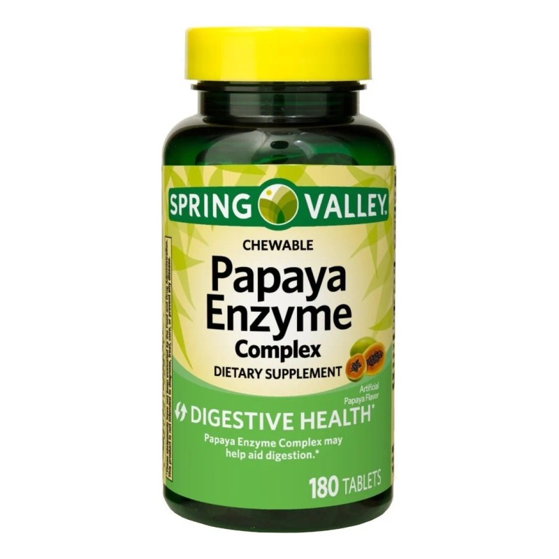 Enzimas Digestivas Papaya Digestión Probiotico 180 Eg E25 Sabor Nd