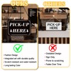 1Pack Order Here Pick Up Here Signs, Double-Sided Durable PVC