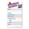 Emergency Contacts Memo Board Indoor Magnet by Magnet America is