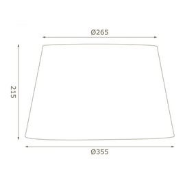 Oaks Lighting Cotton Drum Shade, 14-inch, Fabric, Satsuma/Orange