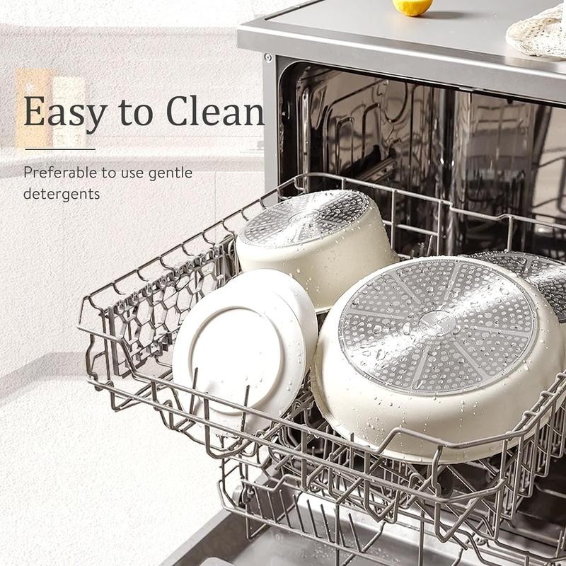 12pcs Pots and Pans Set, Nonstick Cookware Set Detachable Handle,