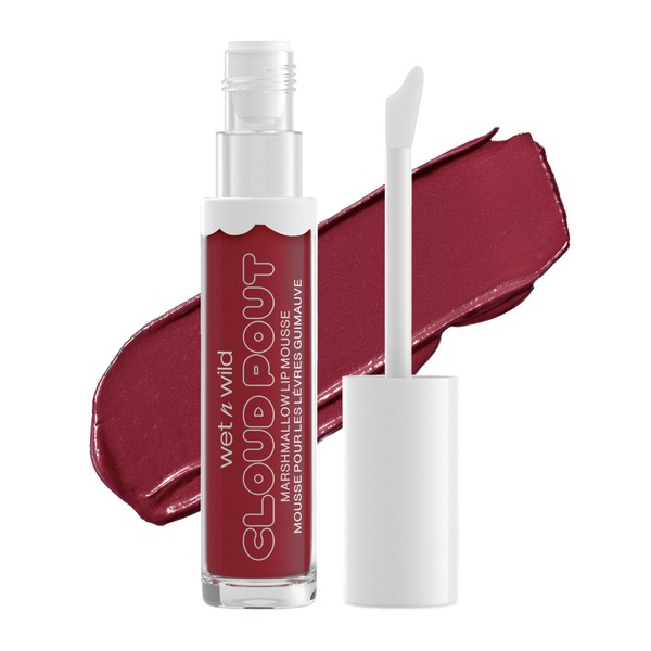 wet n wild Lip Cream Cloud Pout w/Marshmallow, Dark Red