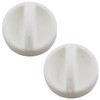 CChiai 2PCS D Shape Microwave Timer Knob Replacement Universal Time