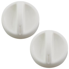 CChiai 2PCS D Shape Microwave Timer Knob Replacement Universal Time Control Switcher for Oven Air Fryer Toaster White