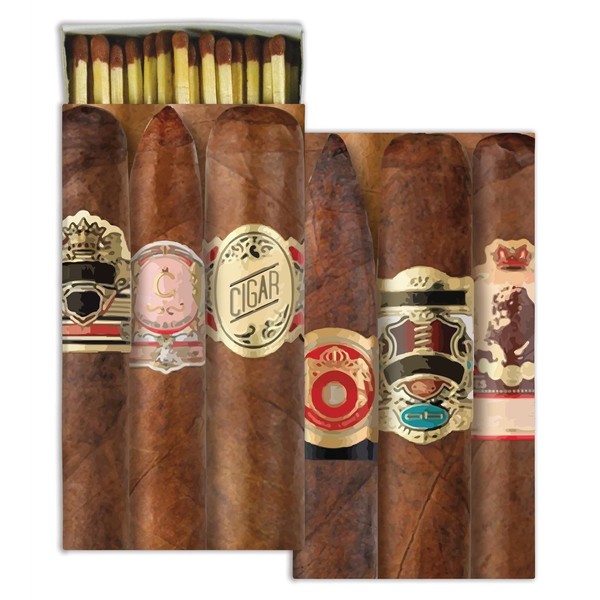 HomArt Matches - Cigars (Set of 6)