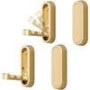 Folding Wall Hooks 2 PCS, Space-Saving Foldable Coat Towel Hooks,
