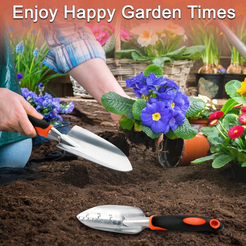 Garden Shovel Trowel Garden Tool Set, 2 Pack Heavy Duty