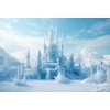 MIRRORANG 2,2x1,5m Ice Castle Backdrop Winter Fantasy Ice World Photography