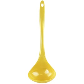 Reston Lloyd Melamine Soup Ladle Kitchen Utensil, Premium Quality Utensil with Heat Resistant Ergonomic Handle, Durable BPA-Free Plastic, 10.5 inch long, One Piece, Lemon