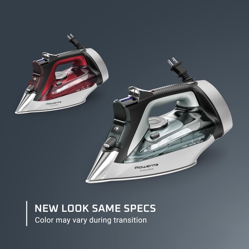 Rowenta Iron, Focus Excellence Stainless Steel Soleplate Steam Iron for