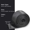 Flylin Universal Polyester Winch Rope Sleeve, Black Winch Cable Cover,