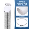 PATIKIL 2Pcs 4" Duct Adapter Round to Oval Recessed Dryer