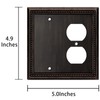Henne Bery Sunken Pearls Heavy Duty Decorative Wall Plate Switch