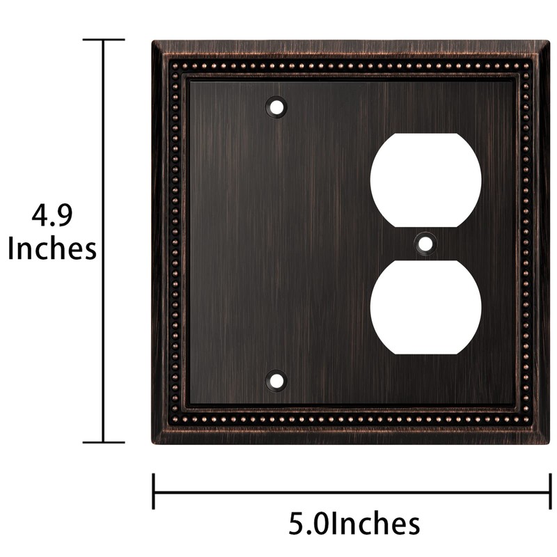 Henne Bery Sunken Pearls Heavy Duty Decorative Wall Plate Switch