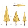 flintronic HSS Step Drill Bit Set 4 Pieces, Hex Shank