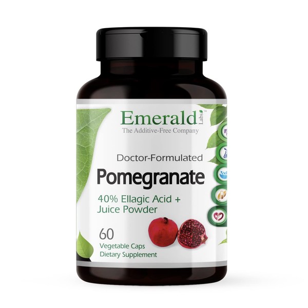 Emerald Labs Pomegranate - Dietary Supplement with Vitamins and Minerals to Support Immune Health - 60 Vegetable Capsules