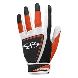 Boombah Momentum Batting Glove Black/White/Orange - Size Large