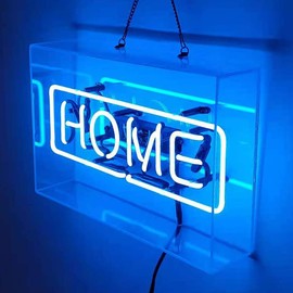 Neon Signs Home Real Glass Beer Bar Pub Party Room Garage Home Wall Windows Display Handcraft Gift Neon Light 14x9