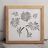 MAGJUCHE Fireworks Stencil 12 Inches, Reusable Firework Stencil for Painting