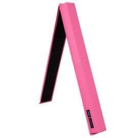 Z-Athletic Gymnastics Training Foldable Foam 8-Foot Floor Balance Beam for Kids, Pink