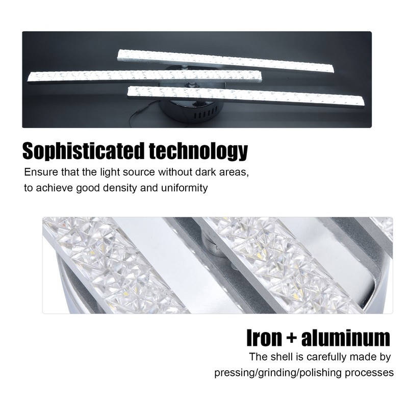 3Strips LED Ceiling Lamp Modern CeilingMounted Light Living Room Bedroom