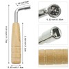 2 PACK Piano Tuning Wrench Universal L-Shape Tuning Wrench Professional