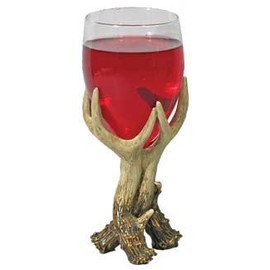 Antler Wine Glasses with Distinctive Styles 7.5-inch (Set of 2 glasses)