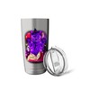 Purple Witch Cat Spell Book Stainless Steel Insulated Tumbler