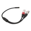 Levemolo Audio Cable 0.3m -Plated Dual Shielded XLR Y-Splitter 3.5mm
