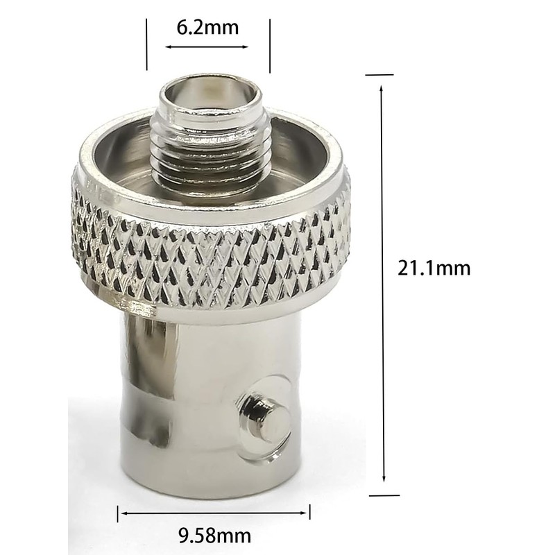 DHT Electronics 2pcs SMA Female to BNC Female Convert Adapter