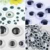 Mikikit Ojos Ideales Móviles Autoadhesivos de Plástico 200 Adhesivos Piezas
