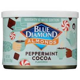 Blue Diamond Peppermint Cocoa Flavored Almonds, Kosher, 6 Ounces (Pack Of 12)