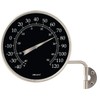 Décor High Contrast Black 4" Dial Thermometer (Satin Nickel)