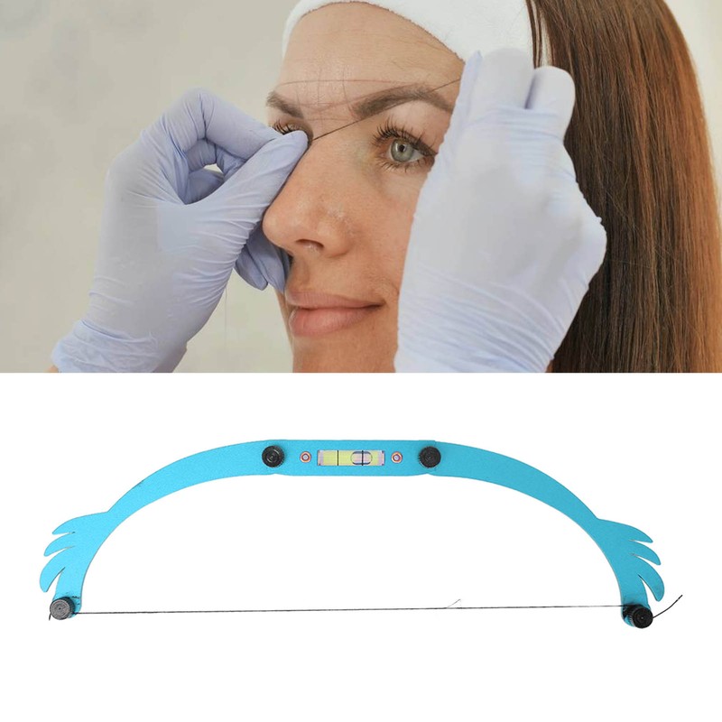Eyebrow Line Marker Ruler Foldable Arch Microblading Eyebrow Mapping for
