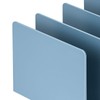 Bookends Simple Style Wide Mouth Design Blue Color Plastic Material