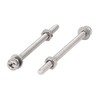 Sourcingmap M3 x 40mm 304 Stainless Steel Phillips Pan Head