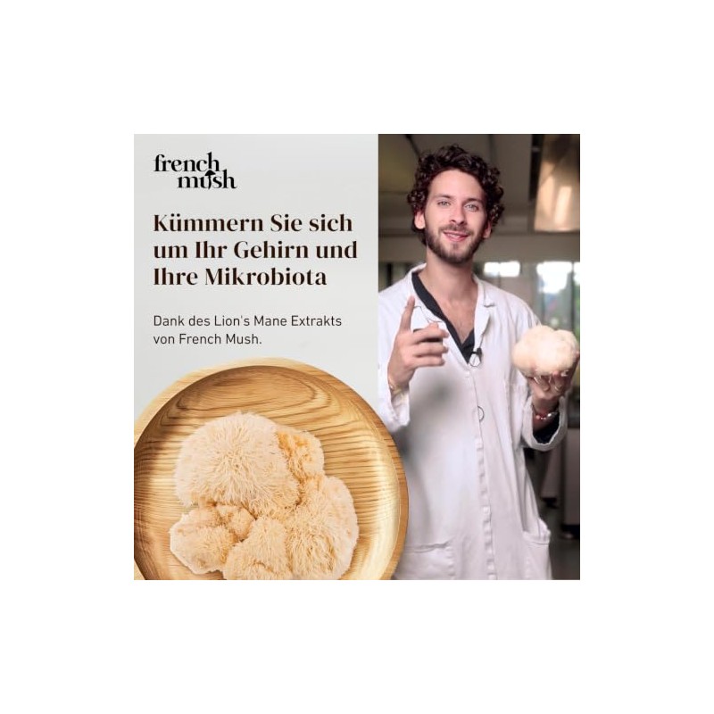 French Mush Lion's Mane Bio 8000 mg - 56 Kapseln