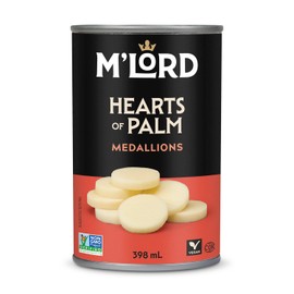 M'Lord Hearts of Palm Medallions, Canned & Preserved, Many Uses, Crunchy Vegetable, 398ml