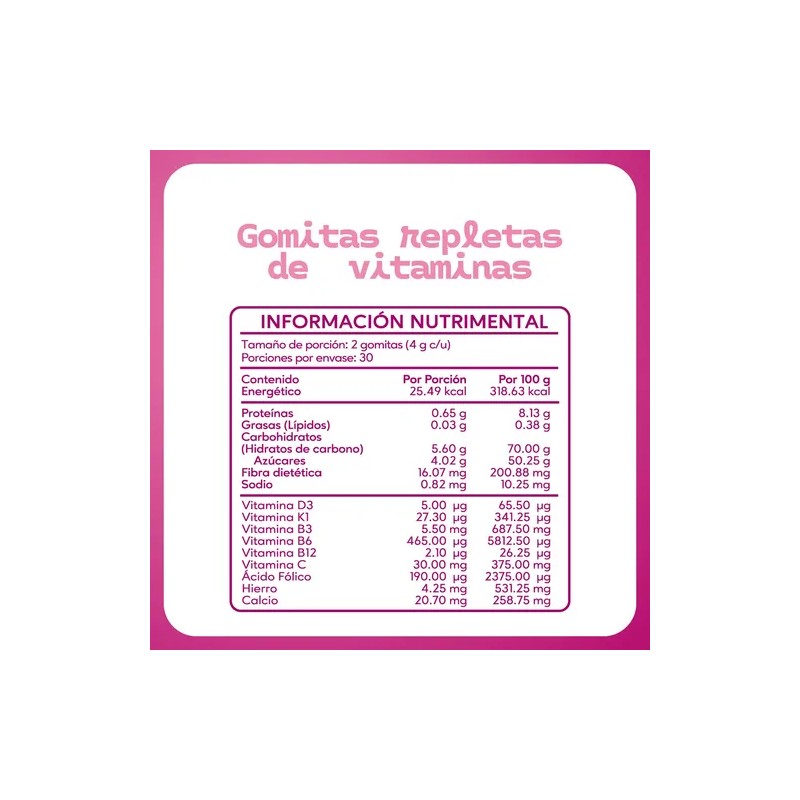 Vitaminas Mujer Multivitamínico B12 B6 K C D3 Acido Fólico