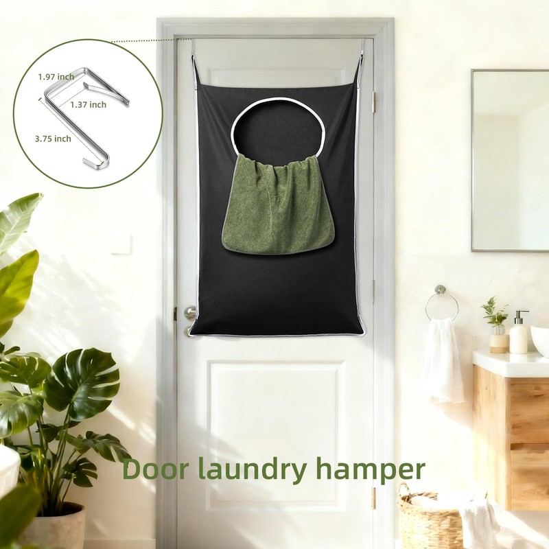 KEEPJOY XL 2-Pack Door Hanging Laundry Hamper, Size 36.5X22.5 Inch