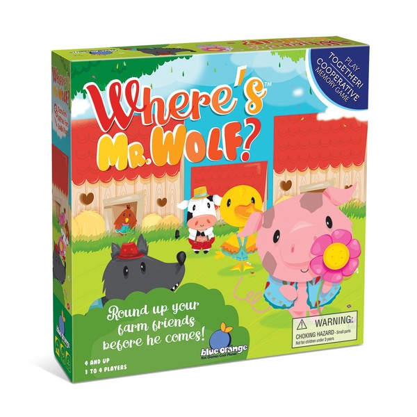 BLUE ORANGE GAMES Where's Mr Wolf? Cooperative Kids Game