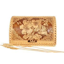 Birds Pattern Birch Bark Bread Box, Large Capacity Bread Storage Bin, Bread Box for Kitchen Counter, Large Capacity Bread Storage Container ((27 x 22 x 18 cm))