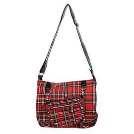 Banned Apparel Tartan/Checked Cross Body Rockabilly Shoulder Bag Small