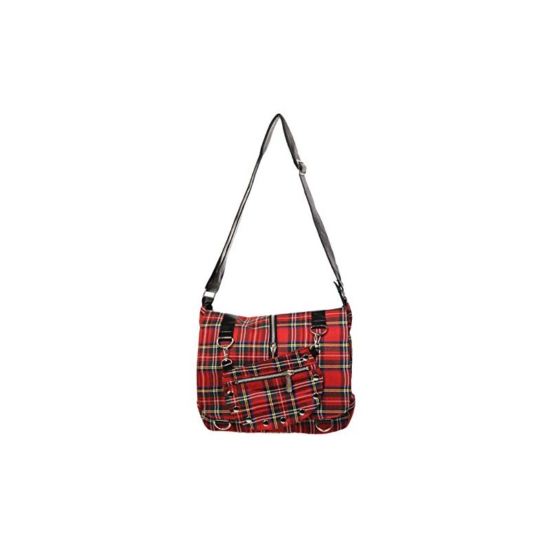 Banned Apparel Tartan/Checked Cross Body Rockabilly Shoulder Bag Small