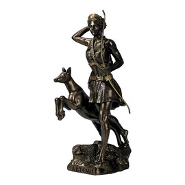 Artemis Diana Greek Roman Goddess Statue Sculpture Figurine Bronze Effect