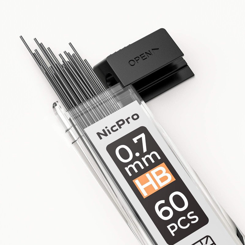 Nicpro 600 PCS Lead Refills 0.7mm HB #2 Break Resistant
