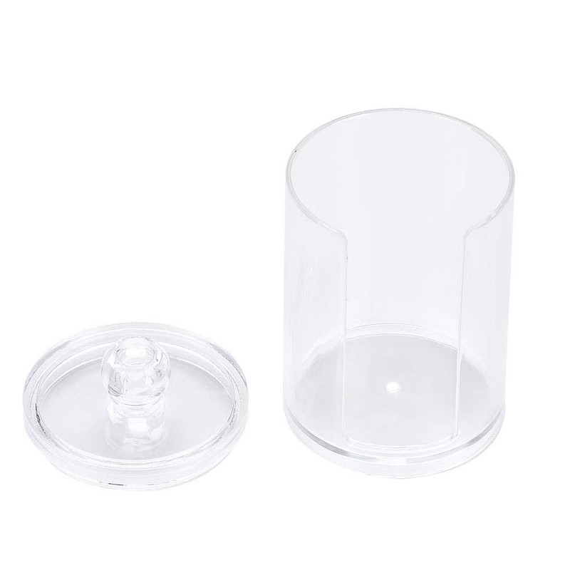 Acrylic Cotton Pad Holder Swabs Box, Swabs Dispenser Durable Cotton